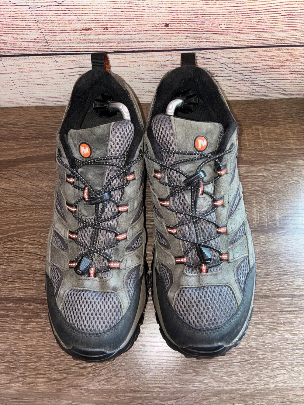 Pre Owned Merrell Moab 2 Men's 13  Black& Gray Trail Shoes